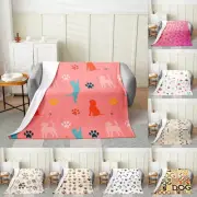 3D Animal Paw Print Series Sleeping Blanket, Sofa Bed Sheet Blanket