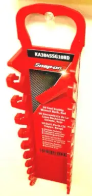 SNAP-ON Wrench Rack 10 Positions Stubby Short Mini KA384SSG10RD RED