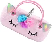 [PACKOVE] Unicorn Glasses Case Boys and Girls Sunglasses Case Hard Shell Goggles for Children Cartoon Eyeglass Storage