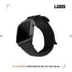 UAG APPLE WATCH 42/44/45/49MM 時尚尼龍錶帶V2-極黑 [北都]