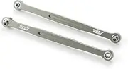 IOIUSKKU Aluminum Alloy 1/5 Steering Link Rod Set for XMAXX Monster Trucks 2pcs RC Car Accessories Replacement Parts, Titanium
