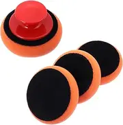 1Set Car Polishing Sponge Pads Kit Washable Buffing Pads with Handle for Care for Waxing Scratch Removal Headlight Restoration Versatile Polishing Tool