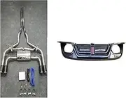 TDTAPN Carbon Fiber M Tech Rear Diffuser Compatible for Jaguar F-Type X152 2014-2019 Quad Exhaust Pipe Rear Diffuser(with Exhuast Kit)