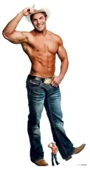 Cowboy Chippendale Official Lifesize and Mini Cardboard Cutout / Standee