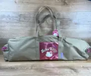 Sanrio Hello Kitty Khaki Hot Pink Yoga Mat Tote Carry Bag NWT