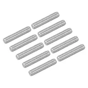 10Pcs M5-0.8x25mm Fully Threaded Rods, 304 Stainless Steel Thread Bar Studs