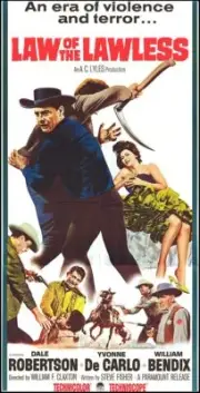 Law Of The Lawless Dale Robertson Movie Poster 17 X 12 Reproduction