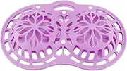 Silicone Mesh Bra Washing Bag, Lingerie Wash Bag Delicates Laundry Bag, Bra Laundry Bags for Washing Machine Dryer, Underwear Bra Protector Bag with Snap Button (Violet)