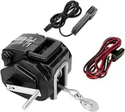 OZNALA 5000LBS Electric Boat Winch 12V 4WD Portable Detachable Steel with Steel Cable Remote