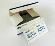 Alcohol Pad Skin Surface Swab Wipes 70% Isopropyl, Sterile Swab Pkt of 100 Pcs