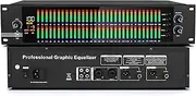 31-Band Digital Graphic Equalizer, Audio Spectrum Analyzer with 10 Preset Effects, Low/Mid/Treble Independent Adjustment, for Recording Studio, Bar, Stage