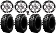 ITP SS212 14" Wheels Machined 28" Carnivore Tires Polaris RZR XP 1000 / PRO XP