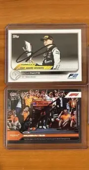 Oscar Piastri On-card Signed F1 Formula 1 Auto Photo Proof Topps PSA? (1 Card)