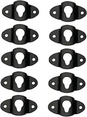 IWOWHERO 10Pcs Iron Speaker Hook Hanger Connectors Durable Wall Mount Brackets for Surround Sound Speakers Sturdy Audio Hanger Accessories Easy Installation Reliable Performance