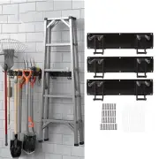 Wall Mount Tool Storage Rack with 6 Metal Hooks Wall Mounted Hangers Household