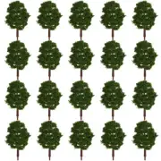 20 Pcs Model Tree Scale Trees Scenery Simulation for Trains Toy