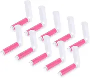 FONDOTIN 10Pcs Portable Lint Rollers Reusable Household Lint Removers for Clothes Easy to Use Lint Pickers Strong Adhesive Random Color for Pet Hair and Dust Cleanup