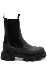 Ganni Mid-calf Leather Boots - Black - 40 (IT40 / UK7) 40 (IT40 / UK7)