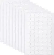 Pack of 540 Small Adhesive Dots Double-Sided Transparent Adhesive Pads 15 mm Round Double-Sided Adhesive Pads Stickers Removable Adhesive Paste Dot Sticker Removable Sticky No Traces Waterproof