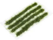 BESPORTBLE Static Grass Tuft Model, Artificial Grass Tufts Model Kit Resin Static Scenery Model Miniature Artificial Grass for Sand Table Railway Train Landscape, 3.5inch