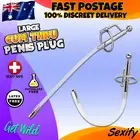 Flexible Hollow Penis Plug Metal Cock Ring Male Masturbator Probe Mens Sex Toy
