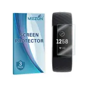 3 Pack MEZON Fitbit Charge 3 Ultra Clear TPU Film Screen Protectors