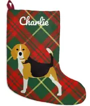 Beagle Stocking Gifts Dog Mom Dad Personalized Christmas Holiday Decoration Xmas