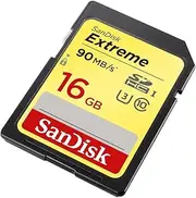 SanDisk 16GB Extreme SDHC / SDXC UHS-I Memory Card - SDSDXNE-016G-GNCIN,Black