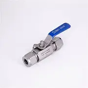 SCNCADEEMT Fit 6/8/10/12/14mm 1/4" 3/8" 1/2" Tube OD Compression Ball Valve 304 Stainless Steel Ball Valve(6.35mm)