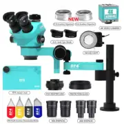 Trinocular Stereo Microscope Set 360 ° Rotation Articulating Arm Stand Phone PCB
