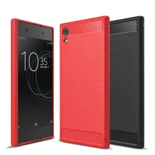 YANGYI揚邑 Sony Xperia XA1 5吋 碳纖維拉絲紋軟殼散熱防震抗摔手機殼 Sony Xperia XA1