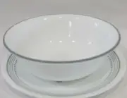 1 Corelle MYSTIC GRAY 18-oz Soup CEREAL BOWL 6 1/4" Grey Rim Band
