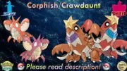 ⚔️Shiny/Non-shiny Corphish/Crawdaunt 6IV️Pokémon Sword/Shield HOME (Legal)
