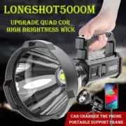 200000LM LED Searchlight Flashlight Most Powerful Torch Spotlight Work Light