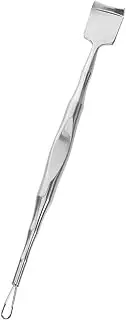 Generic Blackhead Cleaning Tools Spatula Facial Tools Scraper Face Scrubber for Men Metal Pimple Removal Tool Scrapper for Cleaning Extractor Blackhead Clean Tool Silver Stainless Steel