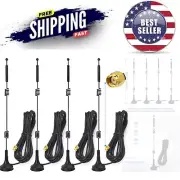 4-Pack Dual Band WiFi Antenna RP-SMA - 2.4GHz 5GHz 5.8GHz 9dBi Signal Booster