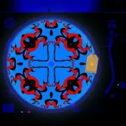 Tick Snap Turntable Slipmat GLOW BLACKLIGHT 12 inch for DJ Vinyl LP