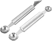 NAMOARLY Fruit Digging Spoon Ice Cream Baller Carved Knife and Stainless Steel Side for Preparation