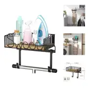 Ironing Board Hanger Wall Mount, Laundry Room Iron and Ironing Board Holder, ...