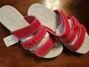 Jeossy Women's Platform Slide Sandals Ladies Adjustable Straps