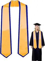 [Generic] Graduation Stole | Fashionale Plain Graduate Stole Student Graduation Stole,72-Inch Long Adult Plain Stole Graduation Stole Sash For Women Men