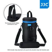 JJC110x225mm Deluxe Lens Pouch Case Bag with Shoulder Strap for Canon Nikon Lens
