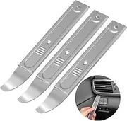 YAORIK 4140 Pry Tool, Sheet Metal Pry Bar for Panels and Trim, Auto Trim Remove Pry Tool 22 Ga, Pocket Mini Pry Tool Remove Auto Trim, Door Panel, Interior and Exterior Parts,3 Pack