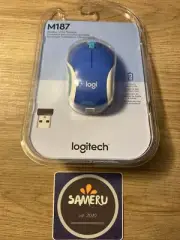 NEW LOGITECH WIRELESS M187 ULTRA PORTAL MINI POCKET SIZED MOUSE BLUE SEALED