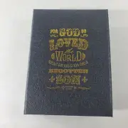 Glass Paperweight 3D Laser Etched Scripture John 3:16 Inspirational 4" x 2.5"