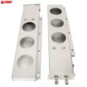 Unused Stainless Steel Mud Flap Hanger Light Cutouts Spring Loaded 2 1/2 Pattern