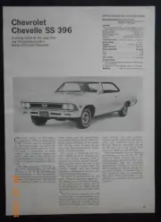 1966 Chevrolet Chevelle SS 396 Oldsmobile 4-4-2 car print specs photo article AD