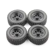 QY3D 4PCS MNRC MN82 1/12 RC Car Parts Tires Wheels Rims for TOYOTA Land Cruiser LC79 Vehicles Models Spare Accessories