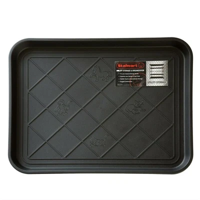 Boot Tray Muddy Shoes Plastic Utility Tool or Drip Mat 20 x 15 Inches