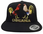 Los Dos Gallos De Chihuahua Hat Black Mesh Logo Federal Mexico El Chapo Guzman